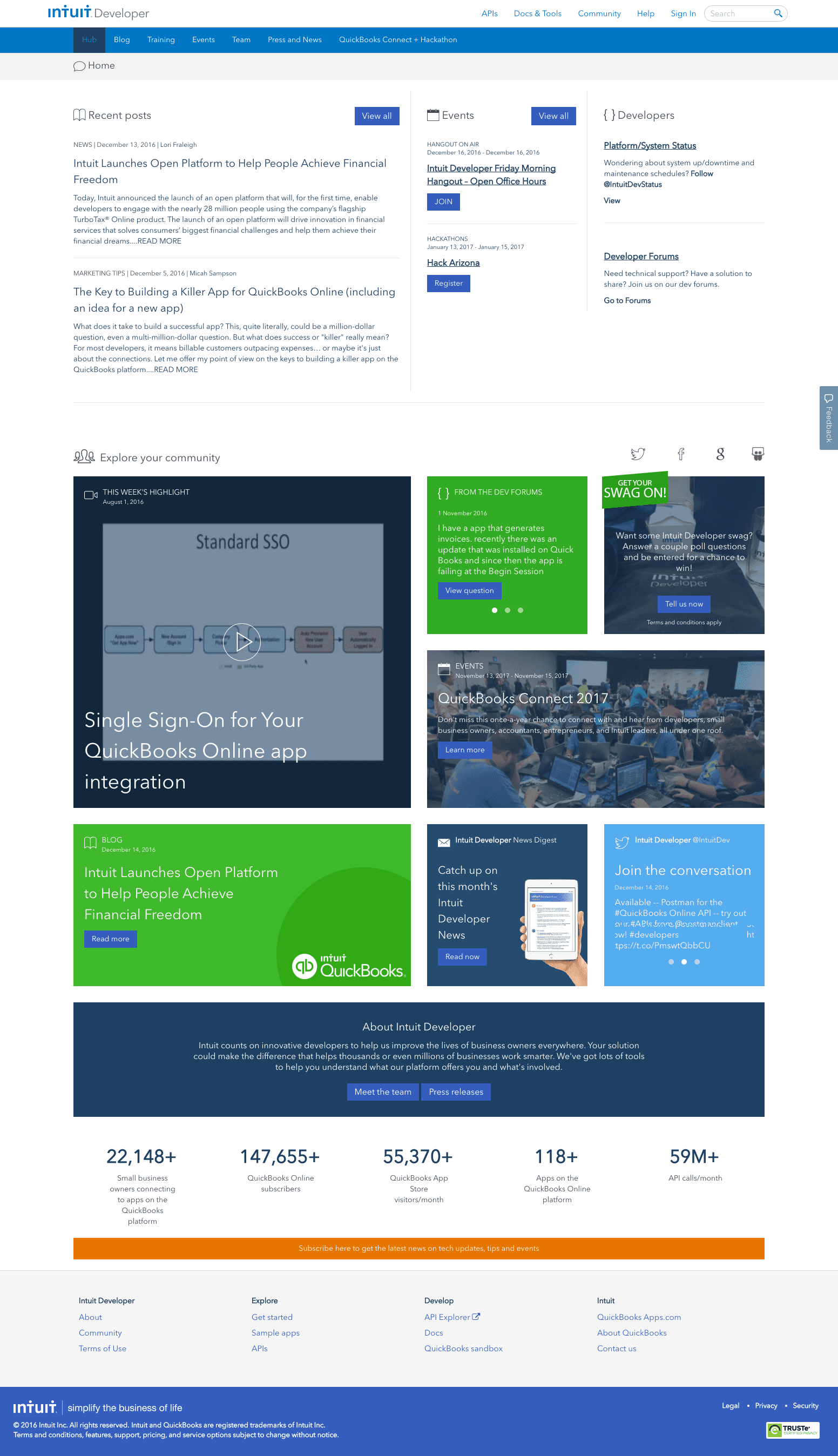 Intuit Developer Portal