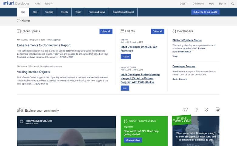 Intuit Developer Portal