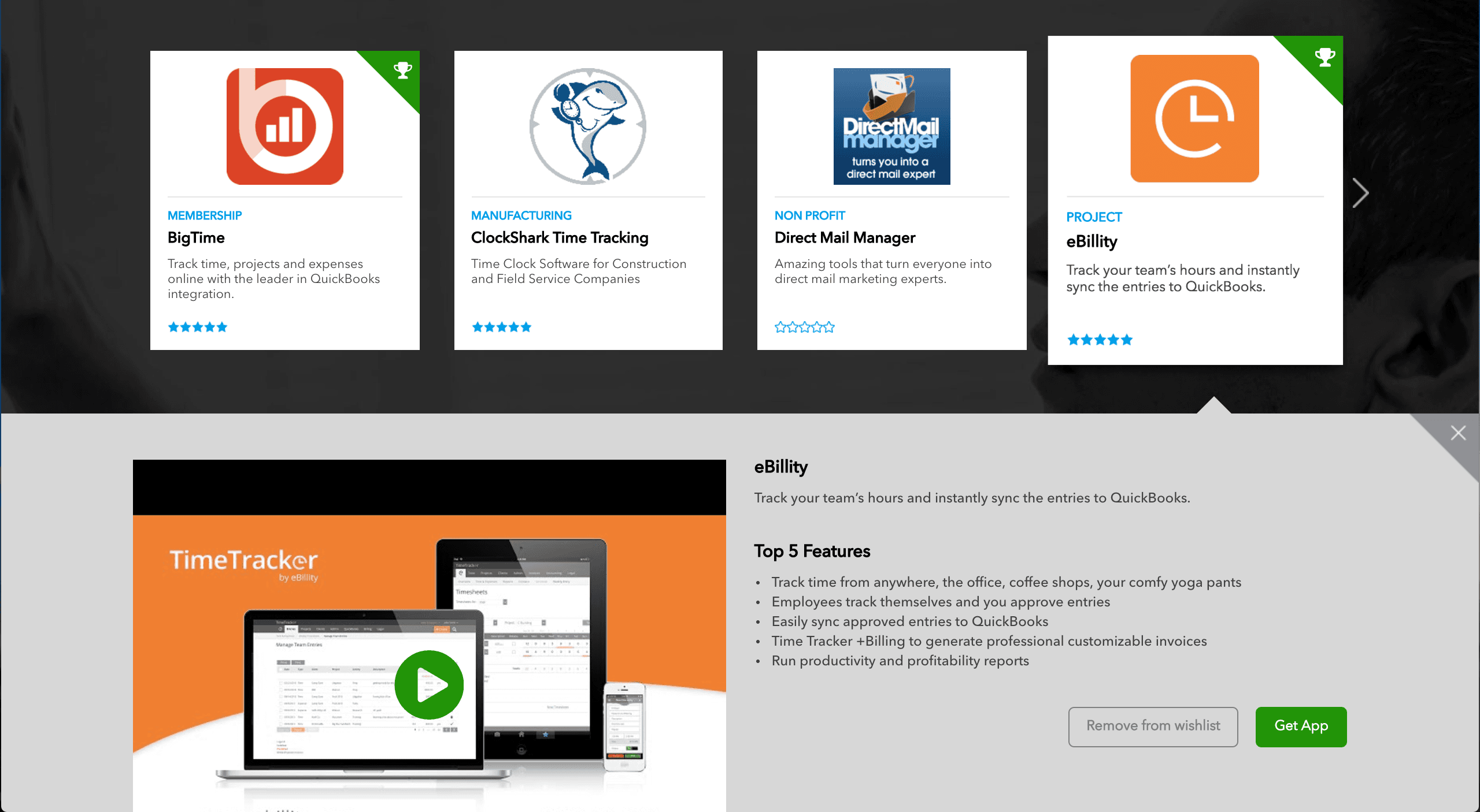 Intuit Touch Table App